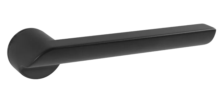 Ручка PUNTO на минимальной розетке, отделка - анодировка в чёрном цвете (Black).