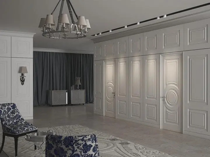 Белая межкомнатная дверь GRAND