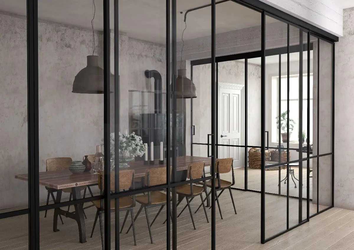 Factory TV2, Total black, vetro Extrachiaro.