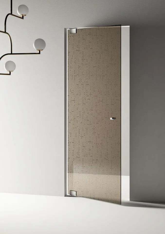 Sliver V4 MF, vetro Trasparente brozo, decoro Macrame.