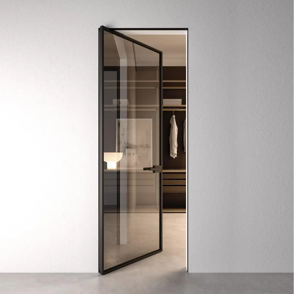 BATTFIL FILBLC PRIMA product door fabric black glass black profile.