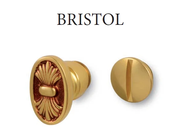 Дверная ручка, модель BRISTOL в отделке золото 24К.