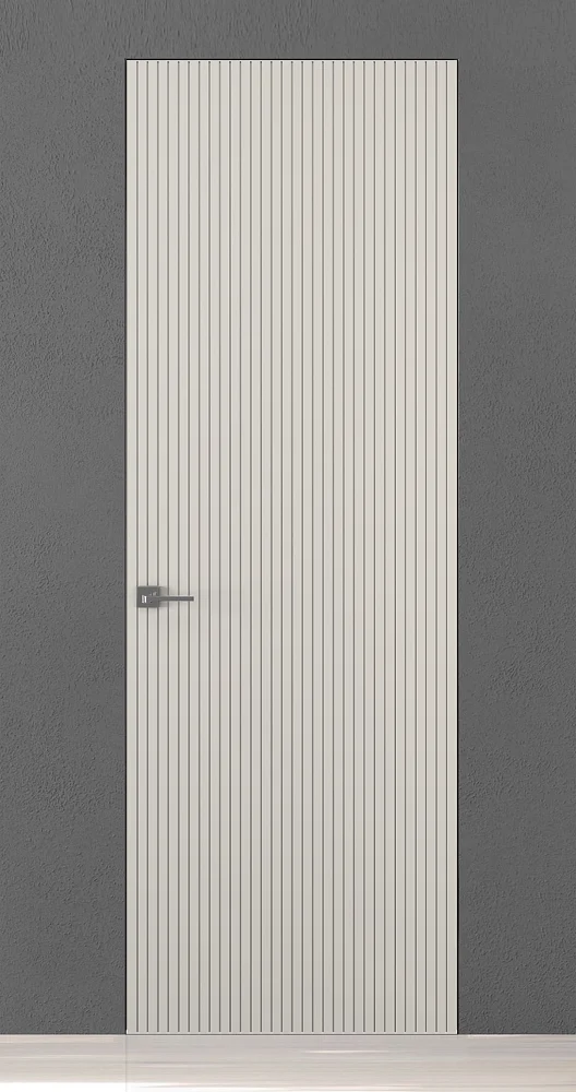 TREND-60, модель Step-V, матовая эмаль L06 Grigio Setta. "Скрытый" короб INVISIBLE.
