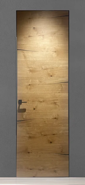 UNION, FILO-60. Натуральный шпон дуба, алюминиевая торцевая кромка. 