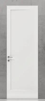 Классическая дверь LEVEL-60 101 Bianco. Матовая эмаль. Скрытый короб