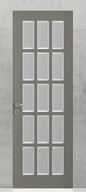 LEVEL-60, U02i, матовая эмаль Rocca, стекло Satinato Bianco с фацетом, "скрытый" короб.