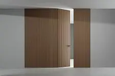 mini-Стеновые панели КАВЕР, ЮНИФЛЕКС-3D | COVER, UNIFLEX-3D, модель Стэп | Step. Дверь ЮНИФЛЕКС-3D | UNIFLEX-3D. Натуральный шпон US16 Орех Каналетто.<br>
