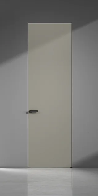 UNION, FILO-60. Декоративный композитный материал, алюминиевая торцевая кромка и скрытый короб. Короб с полотном толщиной 6 см. 80х240см.