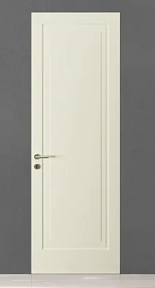 Классическая дверь, матовая эмаль ALDA-60 101 Bianco Night. Скрытый короб