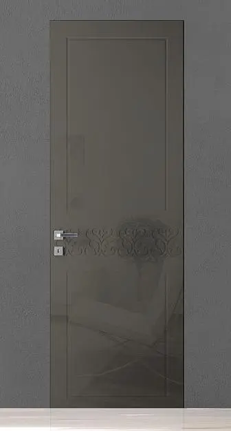 TREND-60, модель TR12, глянцевая эмаль LG14 Ombra Gloss, скрытый короб INVISIBLE.