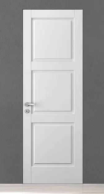 CORDA-60, модель 126P, матовая эмаль L01 Bianco, скрытый короб INVISIBLE.
