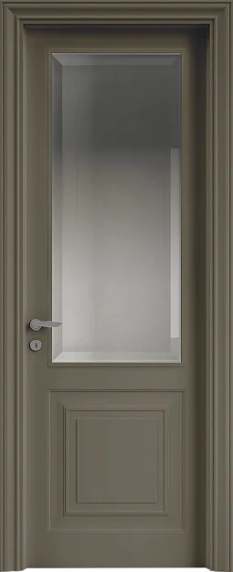 GRAND, GR03V, матовая эмаль Sabbia, стекло Satinato Bianco.