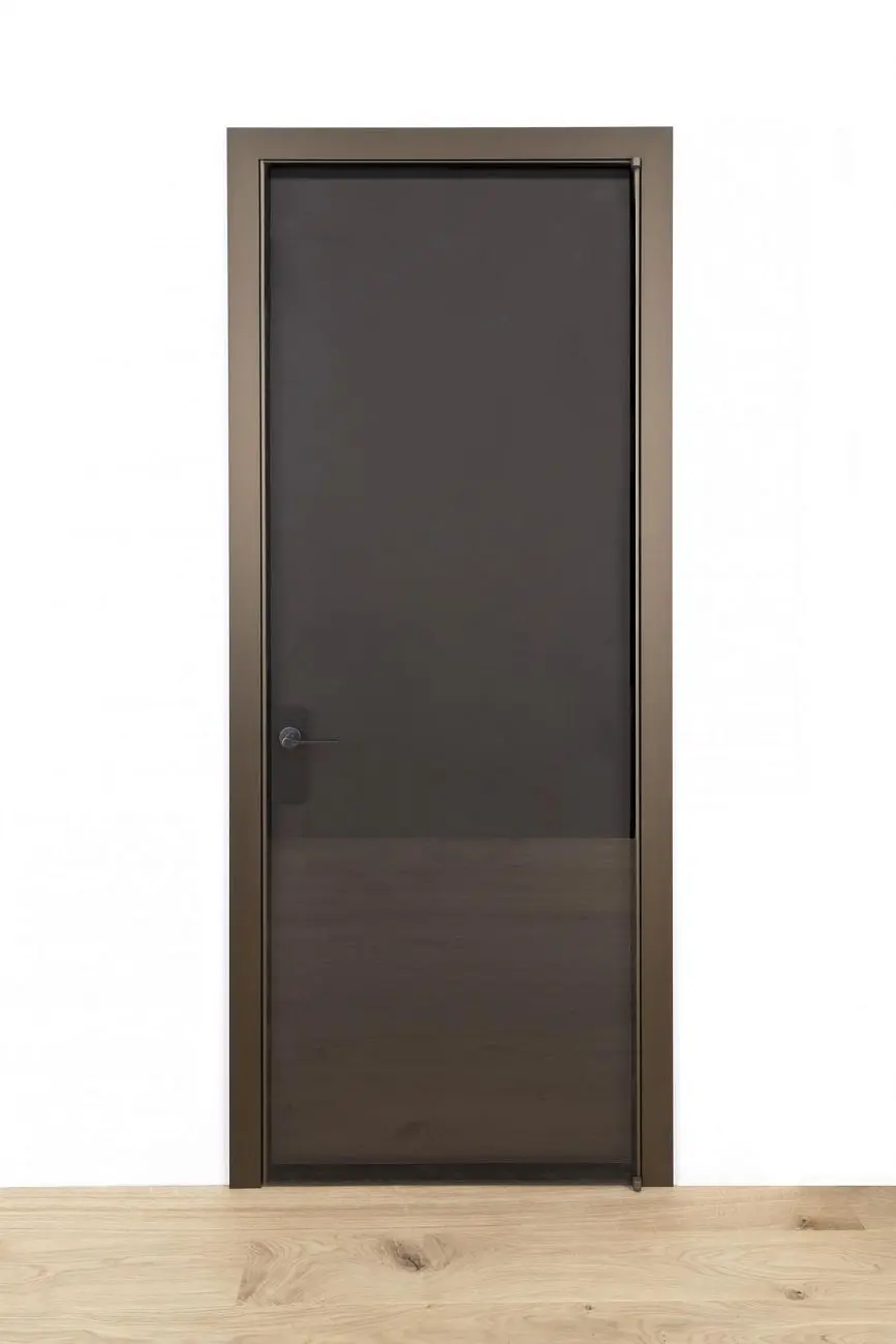 BATTCC STP45 QUADRA product door bronze double glass bronze.