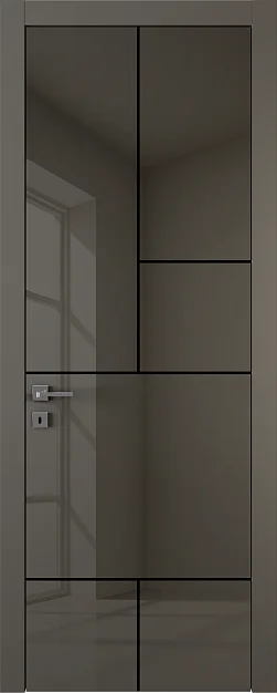 TREND, модель TR18m, глянцевая эмаль LG14 Ombra Gloss, молдинг в цвете Black.