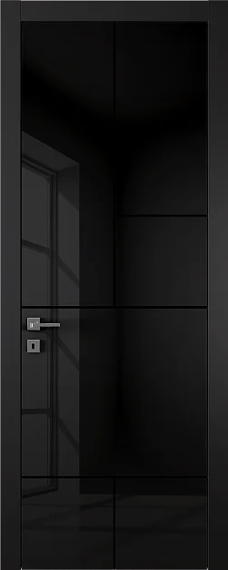 TREND, модель TR18m, глянцевая эмаль LG10 Nero Gloss, молдинг в цвете Black.
