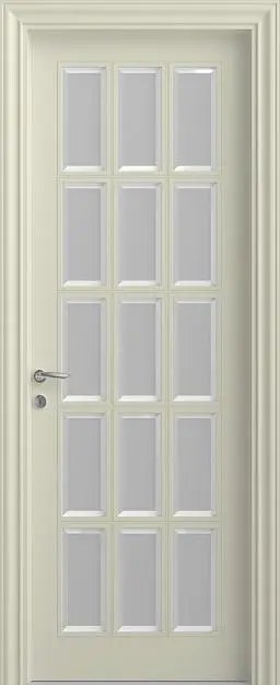 CORDA, модель U02i, матовая эмаль L02 Bianco Night, стекло Satinato Bianco.