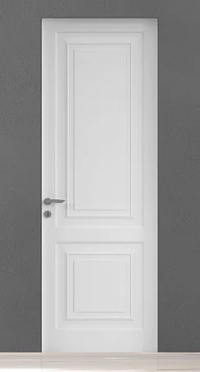 Межкомнатная дверь GRAND-60, GR03, Bianco. Матовая эмаль. Скрытый короб