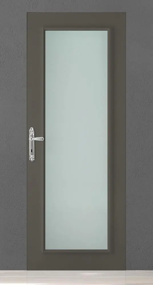 PRIMA-60, VU, матовая эмаль Ombra, стекло Satinato Bianco, скрытый короб INVISIBLE.