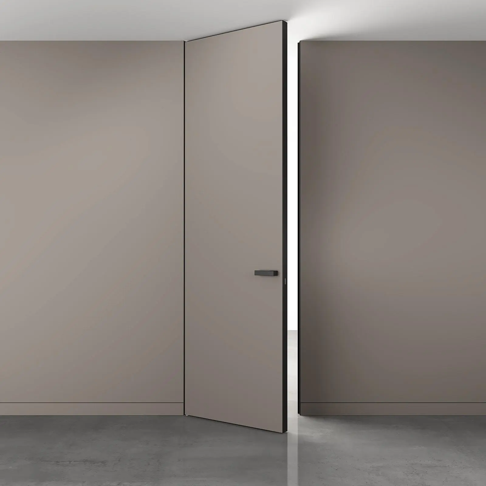 mini-Вставка NP9-MINI в скрытый плинтус. Отделка - грунт под покраску.