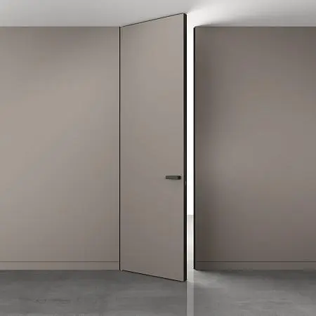 Вставка NP9-MINI в скрытый плинтус. Отделка - грунт под покраску.