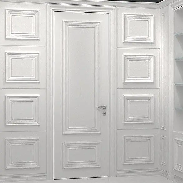 mini-Стеновые панели COVER, PRIMA, матовая эмаль L01 Bianco. Дверь PRIMA, модель P.