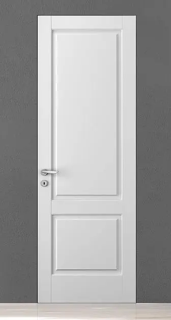 CORDA-60, модель 103P, матовая эмаль L01 Bianco, "скрытый" короб INVISIBLE.