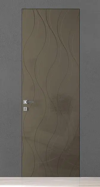 TREND-60, модель TR11, глянцевая эмаль LG12 Sabbia Gloss, скрытый короб INVISIBLE.