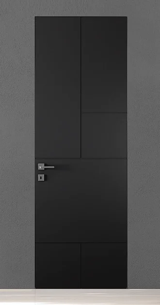TREND-60, модель TR18, матовая эмаль L10 Nero. "Скрытый" короб INVISIBLE.
