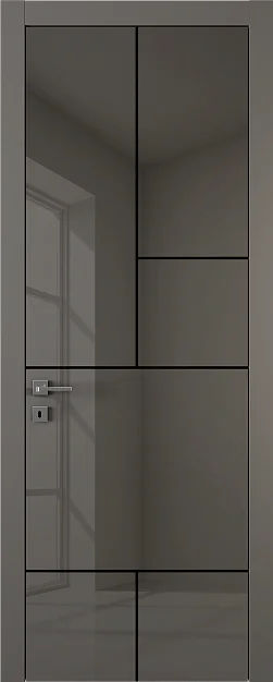 TREND, модель TR18m, глянцевая эмаль LG13 Rocca Gloss, молдинг в цвете Black.