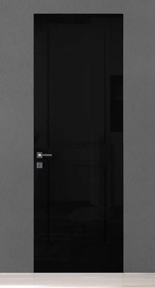 TREND-60, модель TR10, глянцевая эмаль LG10 Nero Gloss, скрытый короб INVISIBLE.