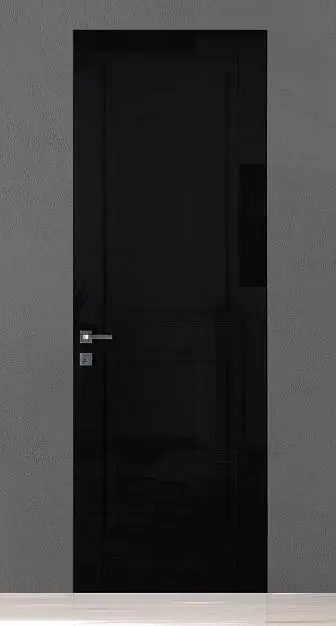 TREND-60, модель TR10, глянцевая эмаль LG10 Nero Gloss, скрытый короб INVISIBLE.