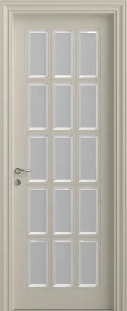 CORDA, модель U02i, матовая эмаль L06 Grigio Seta, стекло Satinato Bianco.