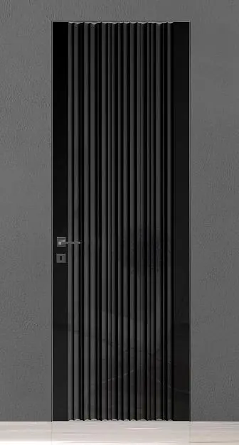 TREND-60, модель TR16, глянцевая эмаль LG10 Nero Gloss, скрытый короб INVISIBLE.
