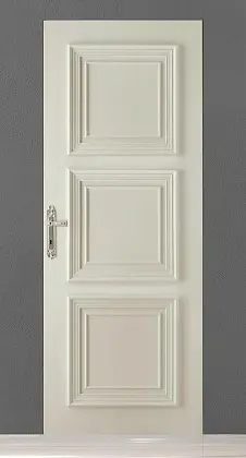 Классическая дверь, матовая эмаль PRIMA-60 P3 Bianco Night. Скрытый короб