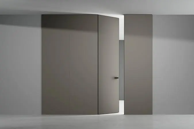 Стеновые панели COVER, матовая эмаль L12 Sabbia. Двери FILO-60.