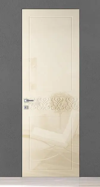 TREND-60, модель TR12, глянцевая эмаль LG02 Bianco Night Gloss, скрытый короб INVISIBLE.