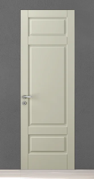 CORDA-60, модель 105P, матовая эмаль L02 Bianco Night, скрытый короб INVISIBLE.