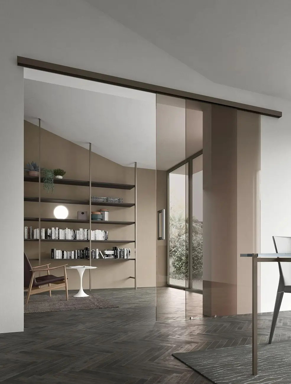 Vitrum-Move Basic, vetro Bronzo Trasparente.
