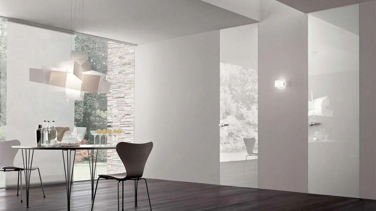 B-Line, Plana, Laccato lucido bianco.