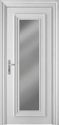 Классическая межкомнатная дверь PRIMA PU Bianco R. Матовая эмаль
