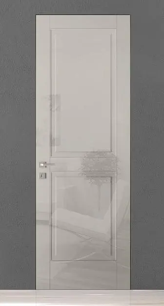 TREND-60, модель TR10, глянцевая эмаль LG06 Grigio Seta Gloss, скрытый короб INVISIBLE.