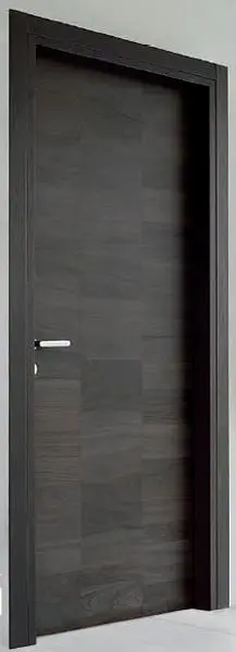 Распашная дверь ENTRY, модель URBAN, натуральный шпон оливы.