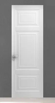Межкомнатная дверь GRAND-60, GR05, Bianco. Матовая эмаль. Скрытый короб
