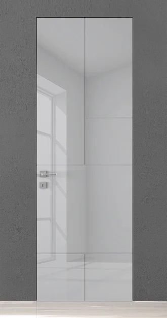 TREND-60, модель TR18, глянцевая эмаль LG01 Bianco Gloss. "Скрытый" короб INVISIBLE.