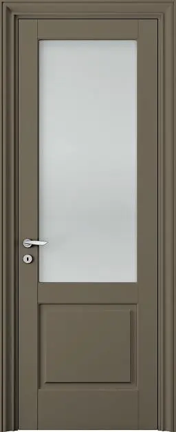 CORDA, модель 103V, матовая эмаль L12 Sabbia, стекло Satinato Bianco.