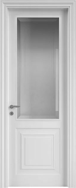 GRAND, GR03V, матовая эмаль Bianco, стекло Satinato Bianco.