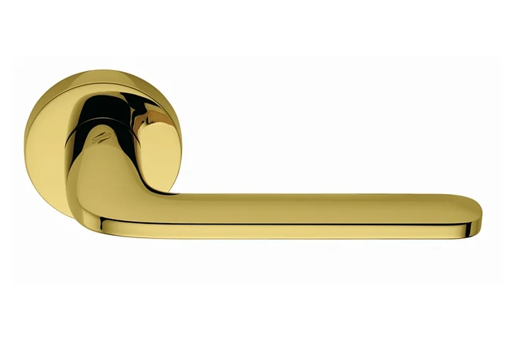 Дверная ручка, модель ROBOQUATTRO в отделке золото.