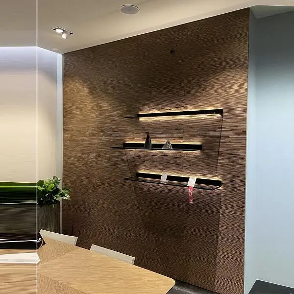 Стеновые панели COVER, объемная 3D фрезеровка по массиву ценной породы дерева.