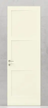 Классическая дверь LEVEL-60 126 Bianco Night. Матовая эмаль. Скрытый короб