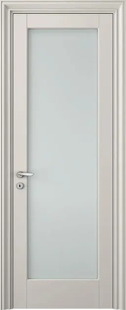 CORDA, модель 101V, матовая эмаль L06 Grigio Seta, стекло Satinato Bianco.